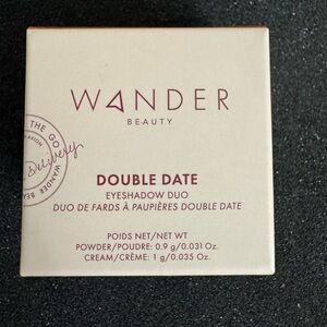 Wander Beauty Double Date Eyeshadow Duo - Cream and Brown